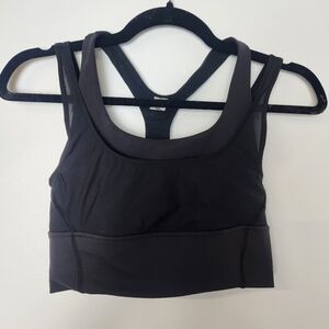 Lululemon Wunder Train Mesh Black Size 4 Sports Bra